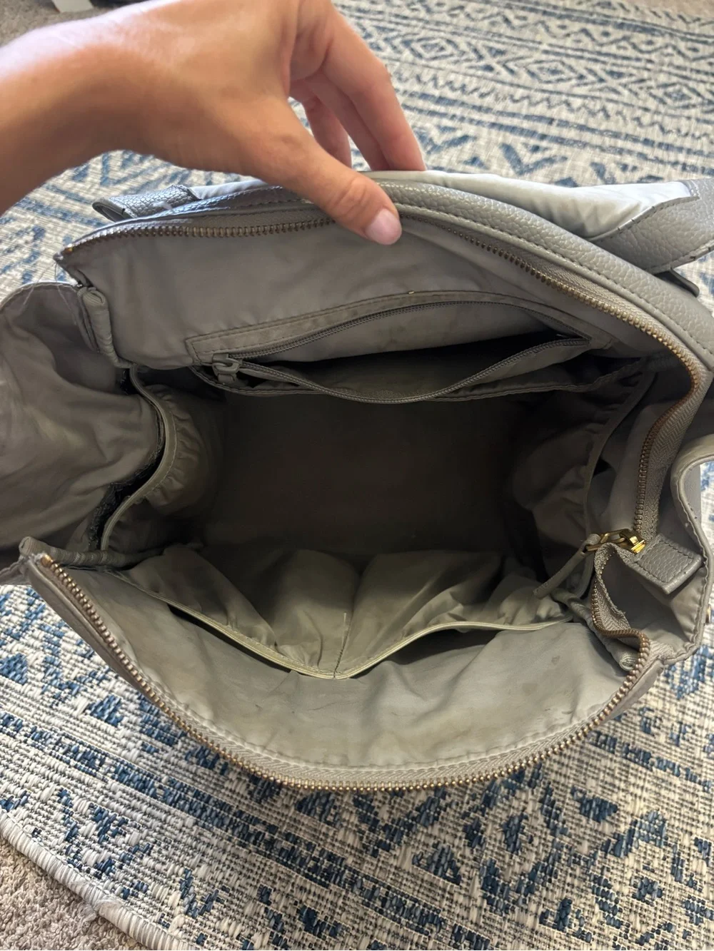 Gray Freshly Picked Diaper Bag Tote ✨